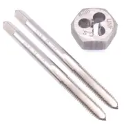 HSS 8-36 Taper & Plug Tap & 8-36 Hexagon Die Thread Right Hand Set