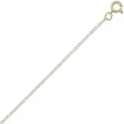 [JewelryWeb] 46 Centimeters 14/20 Gold Filled Cable Chain Necklace .5mm Wide With Spring-Ring Closure Chain-Necklace for Women and Men