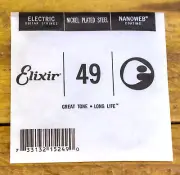 Elixir 15249 Electric Guitar Nanoweb 0.049 Single String