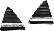 2Pcs LED Daytime Running Light Fog Lamp DRL Yellow Turning Signal Light for Ford Focus 3 MK3 2012-2014-White