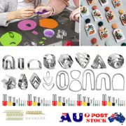 126PCS Polymer Clay Cutters Set for Earring Making For DIY Craft Fashion Gift AU