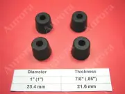 4 Rubber Feet (1.0" x 0.85") Amplifier, Receiver, Speaker, Electronic Components