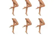 6x Voodoo Shine Voluptuous Comfort Stockings Pantyhose Tights Jabou Brown H30560