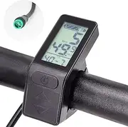 Ebike LCD Display Mini Meter KT-LCD4 Display Compatible 24V 36V 48V 52V KT Controller Electric Bike Conversion Kit Speedometer Odometer 5 Pin Waterproof Connector Electric Bicycle Control Panel
