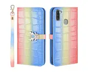 For Samsung Galaxy A11 Cover Wallet - Blue
