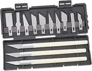 BATHVEVE 1set Carving Cutting Engraving for Projects Art Tool Kit Blades and Handles Precision Utility Detail Work