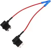 2pcs Micro Fuse Adapter Kit for Automotive Circuit Medium Fuse Tap Holder for Dash Cam Installation Easy No Tool Setup