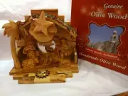 Olive Wood Nativity Set Christmas Olive Wood Music Box Nativity Scene
