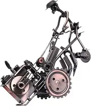 KICHOUSE Vintage Iron Tractor Model Retro Tabletop Adornment Ironwork Desktop Ornament for Home Decor Unique Artistic Atmosphere for Office Family Gatherings
