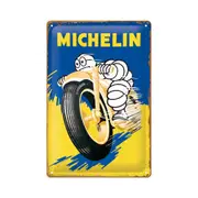Nostalgic-Art Medium Metal Plaque/Sign Michelin Motorcycle Bibendum 20x30xcm