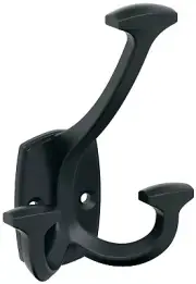 Amerock H37004 Vicinity Triple Robe Hook - Black