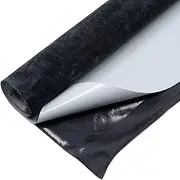 Suede Headliner Fabric 20x59inch Self-Adhesive Black Headliner Fabric Soft Smooth Elastic Suede for Dashboard Steering Wheel Counter Makeup Case