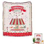 Camping Blanket Christmas Theme Sofa Couch for Xmas Home Party Decor-Style 2