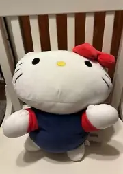 Hello Kitty Plush Ultra Soft Sherpa Pillow By Sanrio Red Bow NWT