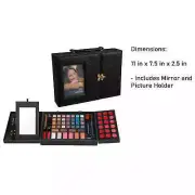 Beauty Revolution Reusable Makeup Train Case Set with Picture Holder