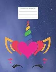 Composition Notebook: A Zach Godfrey Notebook for College Students | Rainbow | LGBTQIA Pride Design 10 Glitter Unicorn | Isometric Paper