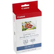 Canon Selphy Card Size Label Ink & Paper Pack KC-18IF