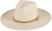 [Hadley Wren] Stella Wide Brim Fedora Hat for Women