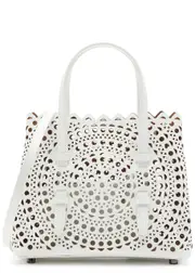 Alaïa Mina 20 Leather top Handle bag - White ONE SIZE
