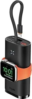 VIYISI Power Bank for iPhone and Apple Watch, 10000mAh 20W Fast Charging Portable Charger PD 3.0& QC 3.0, Battery Pack Compatible with iPhone, iPad, Apple Watch, Other USB C Phones - Black