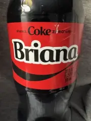 Share a Coke with Briana 2025 Personalized Gift Coca~Cola Bottle 20oz Zero