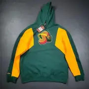 100% Authentic Seattle Supersonics Mitchell & Ness Hoodie Mens - kemp payton
