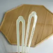 Set of 2: Vintage Hair Stick Set of 2 - Light Green - One Size