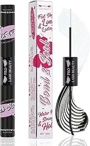 Lash Bond and Seal Eyelash Glue Waterproof Lash Clusters Glue for DIY Eyelash Extensions Waterproof Strong Hold (10ml, Black Bond & Clear Seal)