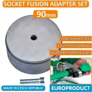 Socket Fusion Welding Adapter Set for Metric DVS Plastic Pipes PP/PPR/PE 90 mm