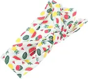 MOTHNUR Newborn Fruit Print Elastic Hair Bow Headband for Cute Headwear for Daily Wear and Festivals Smooth Flexible Design for Comfort