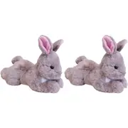 2x LVD Plush Belly Bunny Pink Kids/Childrens Stuffed Animal/Soft Toy 31x16cm 0+