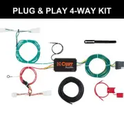 CURT 2015-2021 Lexus NX300h All Custom Wiring Harness, 4-Way Flat Output