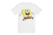 SpongeBob SquarePants Mens Running T-Shirt (White) - UTTV6818