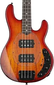 StingRay HH RAY34HH Spalted Maple in Blood Orange Burst