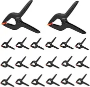 20 Packs Spring Clamps,Mini Backdrop Clips,2 inch Spring Clamps Heavy Duty for Crafts and Professional Plastic Spring Clamps for Woodworking,Spring Clips Clamps for Backdrop Stand Photography Clamp