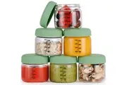Haakaa: Sealed Glass Storage Jar Set - 120ml (6pc Set)