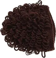 [ANDRESLAD] Funny Wig Cap for Girl Winter Hat Clothes Bonnet Gloves for Hats Boys Winter Hat Gloves for Winter Boys Winter Gloves Straw Hat Yarn Dark Brown