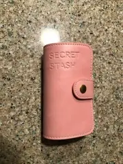 Plum & Punch Secret Stash dual stainless 1.3 oz. flask in pink case never used
