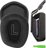 Geekria Comfort Mesh Fabric Replacement Ear Pads for Logitech G733 Headphones Ear Cushions, Repair Parts (Black)
