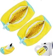 2 Pack Shoe Washing Machine Bag, Laundry Shoe Bag for Washer and Dryer Reusable Shoe Cleaning Bag for Unstain Sneaker Tennis Shoes Unstain Cleaner Kit