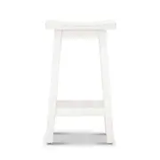 Osaka Scandinavian Solid Wood Kitchen Bar Dining Stool Home Office Furniture - White