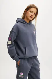 [Body] Body - Plush Premium Graphic Hoodie - Folkstone grey/badge M FOLKSTONE GREY/BADGE