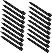 Yardwe 50pcs Plastic Tent Stakes: Heavy Duty Tent Pegs Spike Hook Canopy Stakes for Campings Outdoor and Garden Lawn Beach Accessories