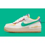 NIKE AIR FORCE1 LOW'07 黃綠藍 白 彩色 解構 厚底 休閒滑板鞋CI0919-118女鞋XZ1