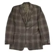 Lauren Ralph Lauren Mens UltraFlex Lexington Classic Fit Plaid Blazer Brown 42L