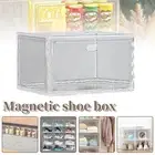 5pc Shoe Storage Organiser Cabinet Transparent Magnetic Multi-Function Box Cases