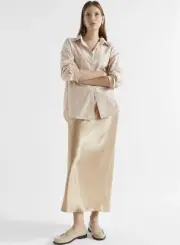 Seed Heritage Size 8 Champagne Beige Stripe Shirt (BNWT) RRP $99.95