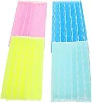 Garneck 4pcs Korean Style Long Exfoliating Body Wash Towel Nylon Bath Scrubber for Shower Bath Soft Breathable Skin Care Cloth Multifunctional and Versatile Bathing Essential