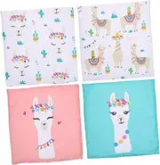 Luxshiny 4Pcs Adorable Cartoon Pattern Pillow Covers Soft Throw Pillowcase for Sofa Bed and Home Decor Cushion Protectors for Stylish Living Spaces