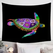Native Purple Turtle Tapestry